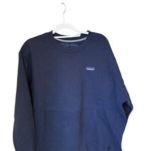 Patagonia Navy Blue Crew Sweatshirt with Chest Logo